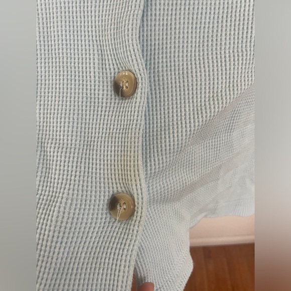 The lullaby club waffle knit blue matching set - Picture 5 of 5